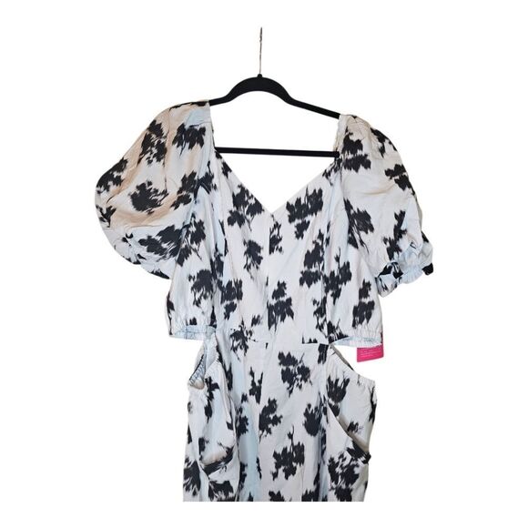 PRABAL GURUNG x JCPENNEY Dress White Cut Out Puff Sleeve Cocktail NWT - Size 24 - Picture 4 of 11